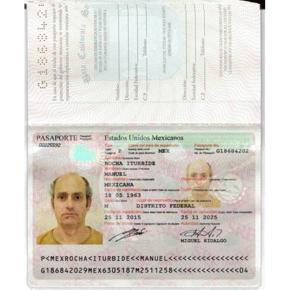 Fake Mexican Passport