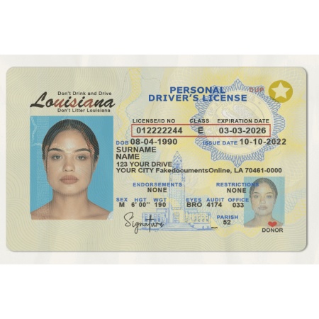 Buy Louisiana Driver License and ID Card