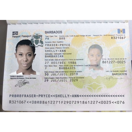 Fake Barbados Passport