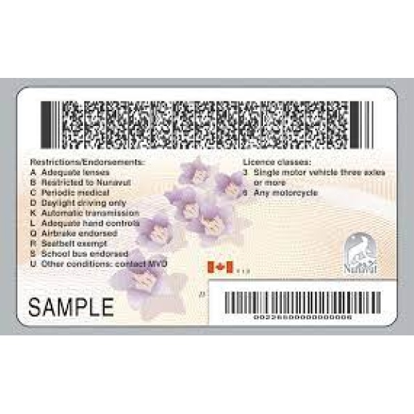 Nunavut Driver Licence