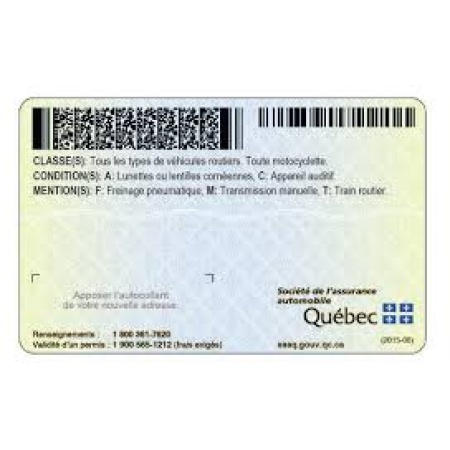 Quebec Driver Licence