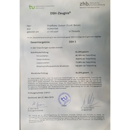 Buy TestDaF-DSH Certificate