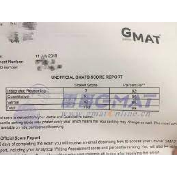 Buy GMAT Certificate