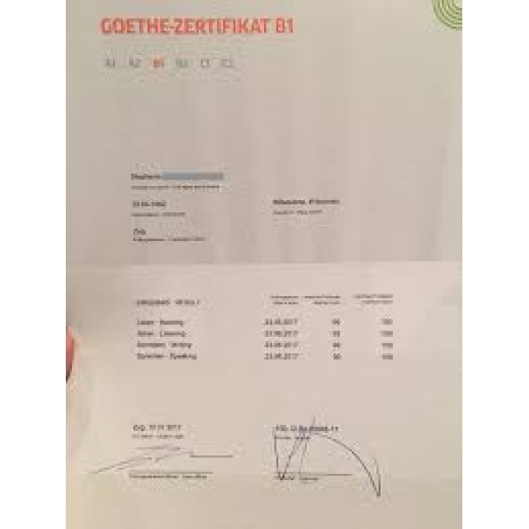 Buy Goethe Certificate